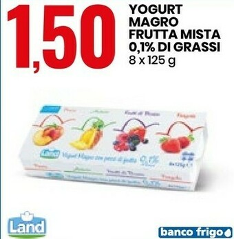 Eurospin Land Yogurt Magro Frutta Mista 0.1% Di Grassi offerta