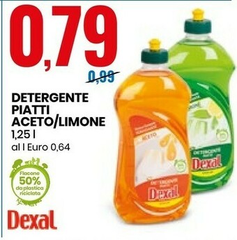 Dexal Detergente Piatti Aceto / Limone
