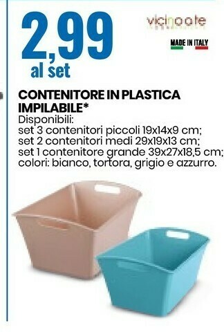 Eurospin Contenitore In Plastica Impilabile offerta