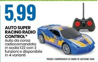 Eurospin Auto Super Racing Radio Control offerta
