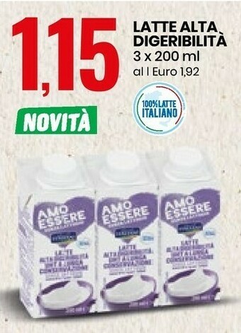 Eurospin Latte Alta Digerbilita offerta