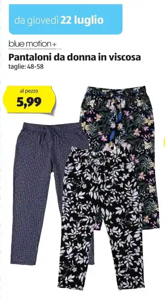 ALDI Pantaloni da donna in viscosa offerta