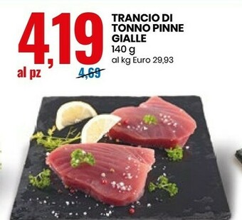 Eurospin Trancio Di Tonno Pinne Gialle offerta