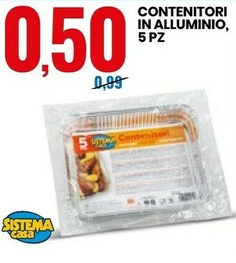 Eurospin Contenitori In Alluminio offerta