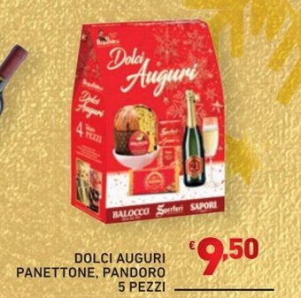 Dolci Auguri Panettone, Pandoro 5 pezzi