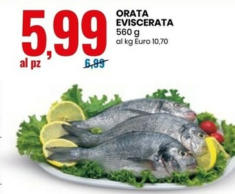 Eurospin Orata Eviscerata offerta