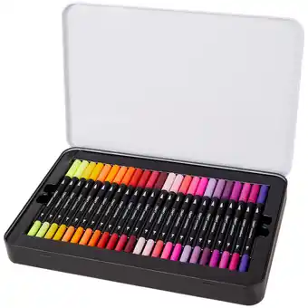 Action Pennarelli duo con fineliner e punta a pennello offerta