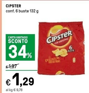 Iper La Grande Cipster Snack offerta
