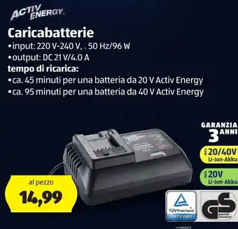 ALDI Active Energy Caricabatterie offerta