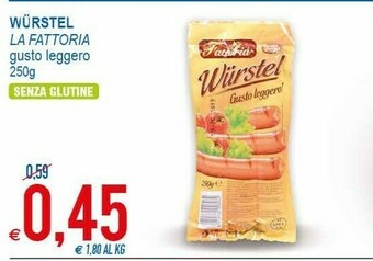 MD Discount La Fattoria Wurstel Gusto Leggero Senza Glutine offerta