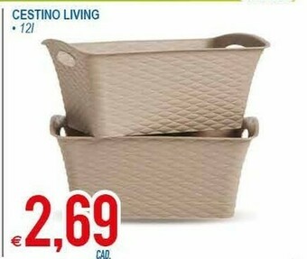 MD Discount Cestino Living offerta