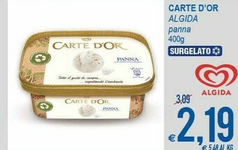 MD Discount Algida Carte D'Or Panna 400 G(ml) offerta