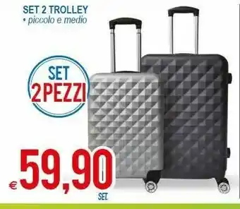MD Discount Set 2 Trolley Piccolo E Medio offerta