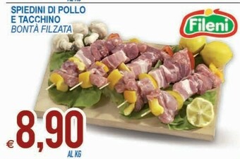 Fileni Spiedini Di Pollo E Tacchino