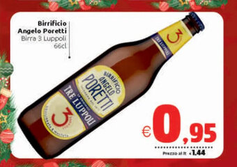 Vicino a te supermercati Birrificio Angelo Poretti Birra 3 Luppoli 66 cl offerta