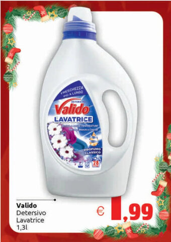 Vicino a te supermercati Valido Detersivo Lavatrice 1,3 l offerta