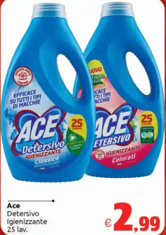Vicino a te supermercati Ace Detersivo Igienizzante 25 lav. offerta