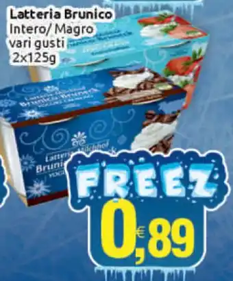 Vicino a te supermercati Latteria Brunico Intero/Magro vari gusti 2x125 g offerta