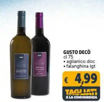 Deco Superstore Gusto Decò cl 75 aglianico doc/falanghina igt offerta