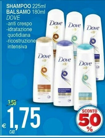 MD Discount Dove Shampoo/ Balsamo offerta