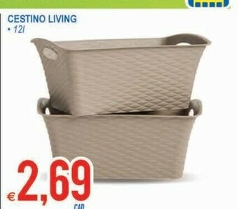MD Discount Cestino Living offerta