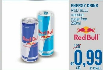 MD Discount Red bull Senza Zuccheri Energy Drink 250 G(ml) offerta