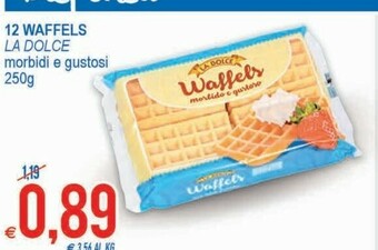 MD Discount La Dolce 12 Waffels Morbidi E Gustosi offerta