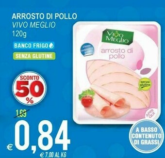 MD Discount Vivo Meglio Arrosto Di Pollo A Basso Contenuto Di Grassi 120 G(ml) offerta