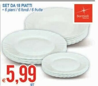 MD Discount Set Da 18 Piatti offerta