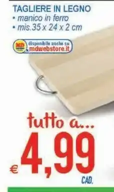 MD Discount Tagliere In Legno offerta