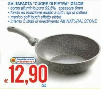 MD Discount Cuore Di Pietra Saltapasta 24 Cm offerta