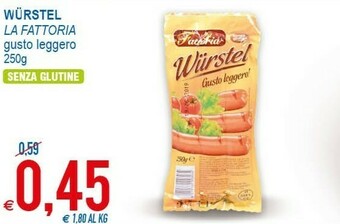 MD Discount La Fattoria Würstel Gusto Leggero 250 G(ml) offerta