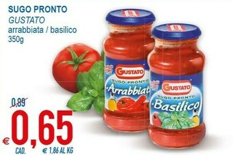 MD Discount Gustato Sugo Pronto Arrabbiata 350 G(ml) offerta