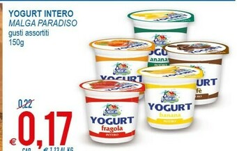 MD Discount Malga Paradiso Yogurt Intero Bianco 150 G(ml) offerta