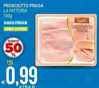 MD Discount La Fattoria Prosciutto Praga 100 G(ml) offerta