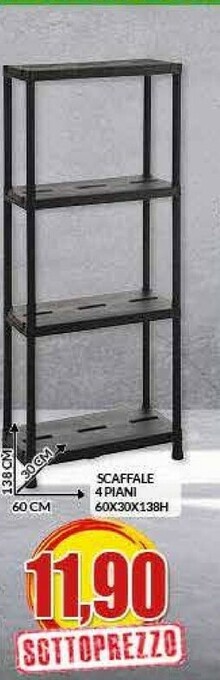 Risparmio Casa Scaffale 4 Piani offerta