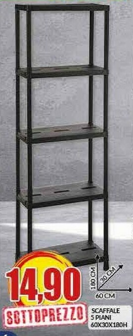 Risparmio Casa Scaffale 5 Piani offerta