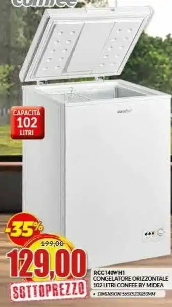 Risparmio Casa Comfeè Rcc140wh1 Congelatore Orizzontale offerta