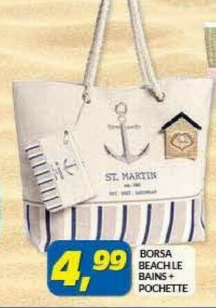 Risparmio Casa Borsa Beach Le Bains + Pochette offerta