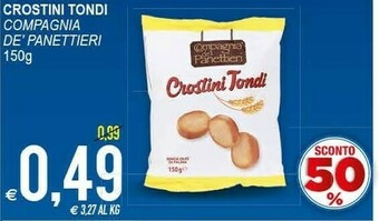 Compagnia dei panettieri Crostini Tondi