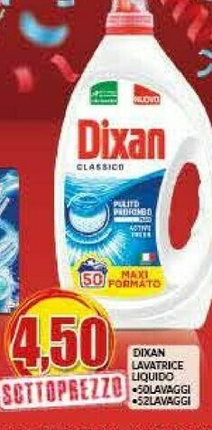 Risparmio Casa Dixan Lavatrice Liquido offerta