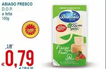 MD Discount Brazzale Asiago Fresco DOP A Fette offerta