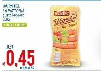 MD Discount La Fattoria Wurstel Gusto Leggero Senza Glutine offerta