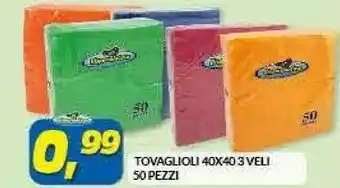 Risparmio Casa Risparmio Casa Tovaglioli 40x40 3 Veli offerta