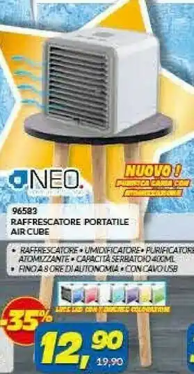 Risparmio Casa Raffrescatore Portatile Air Cube Capacota 400 Ml offerta