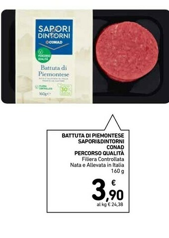 Conad Conad - Battuta Di Piemontese Sapori & Dintorni 160 G(ml) offerta