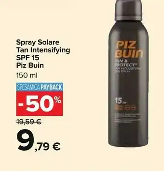 Carrefour Piz buin Sun Protect Solare SPF 15 offerta