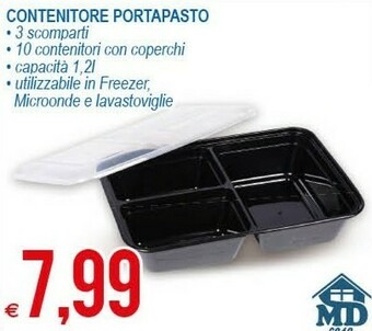 MD Discount Contenitore Portapasto offerta