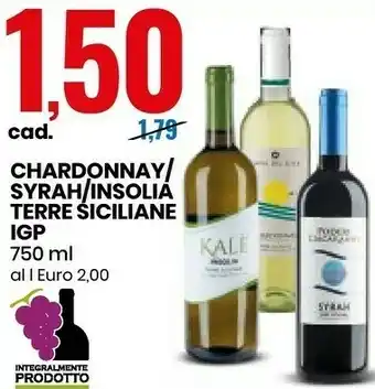 Eurospin Chardonnay / Syrah / Insolia Terre Siciliane IGP offerta