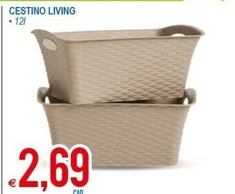 MD Discount Cestino Living offerta